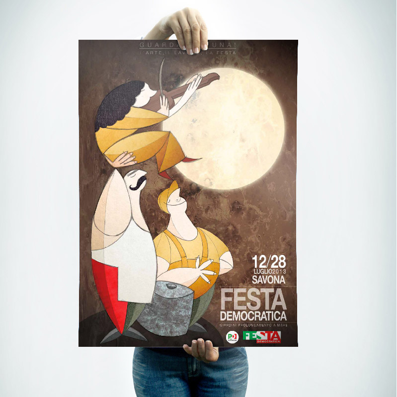 Poster Festa Democratica 2013 - savona